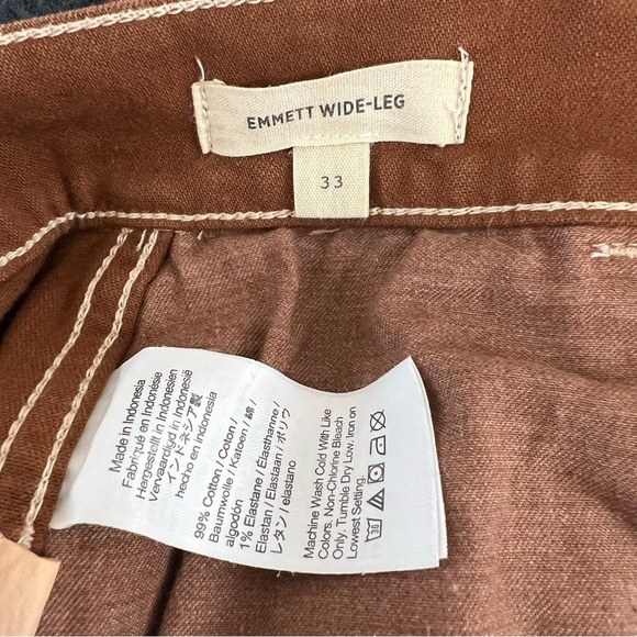 Madewell Emmett Wide Leg Pants Size 33 - Picture 9 of 9
